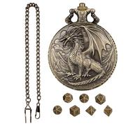 Boîtier de montre de poche dragon | Ensemble cube de jeu avec boîtier de montre de poche, excellente finition, boîtier de montre de poche cube pour amis et famille