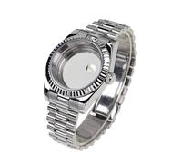 Boîtier de Montre en Acier 316L avec Cristal Saphir de 36 mm et 39 mm et Bracelet President for Mouvement Automatique NH35A NH36 NH34 Mod(4,39mm)