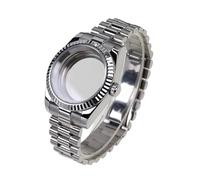 Boîtier de Montre en Acier 316L avec Cristal Saphir de 36 mm et 39 mm et Bracelet President for Mouvement Automatique NH35A NH36 NH34 Mod(2,39mm)