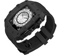 Boîtier de montre en fibre de carbone, pour 8 7 6 5 4 SE 44 mm 45 mm Mise à niveau du bracelet de montre, kit de modification du cadre de la lunette en fluoré