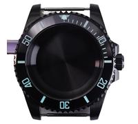 Boîtier de Montre Noir 40 mm, Lunette Lumineuse C3 for SUB NH35 NH36 4R36 8215 2824, Cadran 28,5 mm, Cristal 10 ATM(Dark Khaki,ETA 2824)