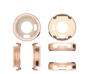 Boîtier De Montre pour Garmin Vivoactive 6 / Active 6 Smartwatch boîtier en Métal Boîtier De Lunette Couleur Unie Couverture Rigide (Or Rose)