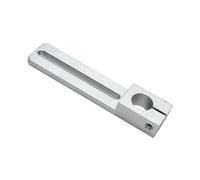 Boîtier de palier en alliage d'aluminium Arbre de guidage coulissant en alliage d'aluminium, support fixe, positionnement du siège(Silver,16-40mm)