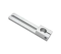 Boîtier de palier en alliage d'aluminium Support coulissant en alliage d'aluminium, arbre de guidage, support fixe, roulement, positionnement du siège(Silver,16-70mm)