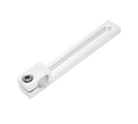 Boîtier de palier en alliage d'aluminium Support coulissant en alliage d'aluminium, arbre de guidage, support fixe, roulement, positionnement du siège(Grey,8-40mm)