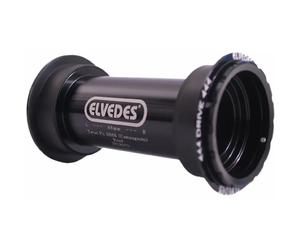 Boîtier de pédalier Elvedes PRESS-FIT BB386 &BB392 Noir