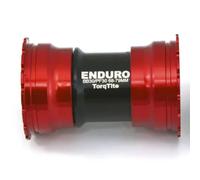 Boîtier de pédalier Enduro Bearings TorqTite BB A/C SS-PF30-30mm Rouge