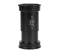 Boîtier de pédalier fileté haute performance pour cadre de vélo BB386 EVO PF30, accessoire pour pédalier FS Rotor, noir et rouge (Noir)