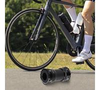 Boîtier de pédalier fileté T47 86,5 mm pour vélo, coque 47 mm, axe 24 mm, alliage d'aluminium avec roulements scellés, noir