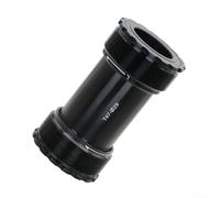 Boîtier de pédalier T47 de 47 mm de diamètre intérieur en alliage d'aluminium, roulement de qualité P5, pour axe de manivelle de 24 mm, 29 mm, étanche, léger, noir, convient aux cadres de vélo de 68