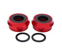 Boîtier de Pédalier Vélo Étanche, Léger en Alliage Aluminium 7075, PF30R 46mm / 68-73mm - Rotation Fluide, Anti - poussière et Anti - boue, Pour VTT et Vélos Route (Rouge)