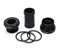 Boîtier de Pédalier Vélo Léger, Composant Cyclisme Pratique pour Vélo Pliant Noir - Aluminium Durable, Roulements Scellés de Haute Précision, Compatible VTT et Route (Noire)