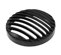 Boîtier de phare de moto Rolier - Couvercle de phare - Support - Coque de phare rétro - Grille de protection en maille pour phare - Protection de grille en maille - Noir - Couvercle protecteur de