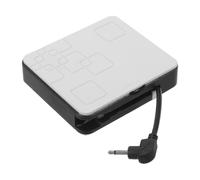 Boîtier de Piles AA 6v avec Prise Ronde pour Coffre-Fort | Plastique Blanc, Format Compact Scellé, Entretien Facile, Usage Hôtelier, Gestionnaire de Site, Panne