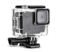 Boîtier de plongée compatible avec GoPro Hero 4K | Étui de plongée de 50 m compatible avec GoPro Hero 4K lentille en verre transparent antichoc coque PC montage rapide