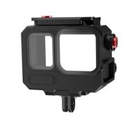 Boîtier de plongée en métal compatible avec caméra d'action Insta360 AcePro2, étanche jusqu'à 80 m, coque de plongée pour caméra d'action Ace Pro 2 (version universelle double carte)