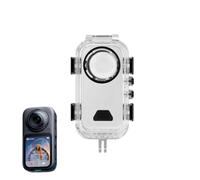 Boîtier de plongée étanche compatible avec Insta360 X6 - 60 m - Étui de protection sous l'eau avec libération rapide magnétique et double joints pour la plongée et le surf, double joint