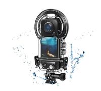 Boîtier de Plongée étanche IPX8 pour Insta360 One X3 164ft, avec Lentille en Verre trempé, Revêtement Hydrophobe, Construction Robuste, Idéal pour la Plongée, Le Surf, la Plongée