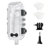 Boîtier de plongée étanche pour appareil photo Insta360 X5 avec couvercle d'objectif en verre trempé adapté pour la plongée avec tuba et le surf jusqu'à 60 m