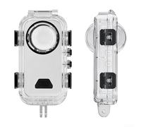 Boîtier de plongée invisible étanche jusqu'à 60 m pour Insta360 X6 | ABS + verre, détachement rapide magnétique, inserts anti-buée, sécurise les verrous, comprend un sac de rangement et 24