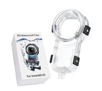 Boîtier de plongée invisible pour Insta360 X5 - 60 m de profondeur - Étanche - Accessoires Insta360 X5 - Vue claire à 360° - PC et verre optique avec feuille anti-buée et support