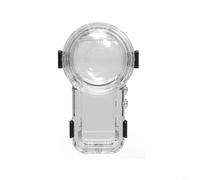 Boîtier de plongée pour Insta360 X5, étanche jusqu'à 60 m, PC+PMMA avec revêtement AR, compatibilité à changement rapide, coque sous-marine transparente avec bouton en acier inoxydable