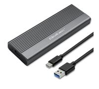 Boîtier de poche - Qoltec - 52267 - USB-C - 2 To - Super vitesse 6 Gb/s - Gris