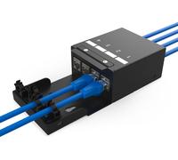 Boîtier de point de consolidation DIGITUS 4 ports noir