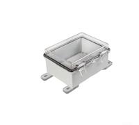 Boîtier de prise en plastique résistant aux intempéries IP66 avec couvercle anti-poussière et anti-choc, convient pour les connexions électriques dans divers environnements (couvercle transparent)