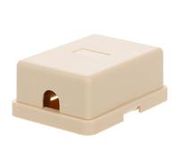 Boîtier de Prise Téléphonique 4 Voies 6p4c en Ps, Installation Facile | Partage de Ligne Fixe, Connexion Fiable, Format Beige, pour Accessoires Téléphone et Box