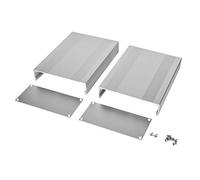 Boîtier de projet électronique Argent Blanc Alliage d'aluminium pour circuit imprimé 68 x 145 x 200 mm Dissipation thermique durable Blindage Performance du signal Boîtier de