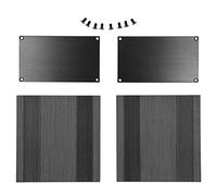 Boîtier de projet en alliage d'aluminium et coque d'amplificateur de puissance à tube HIFI - Finition noire brossée - Dimensions 82,2 x 145 x 150 mm - Conception étanche et