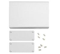 Boîtier de projet en aluminium argenté mat, boîtier électronique en aluminium, boîtier électrique durable, boîtier de dissipation de la chaleur pour jonction PCB, protection