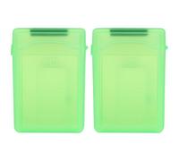 BoîTier De Protection Antichoc pour Disque Dur Externe 2,5" - Compatible avec Ssd Et HDD - Couleur Verte - Ensemble De 2 PièCes