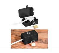 Boîtier de protection avec cadenas pour fiche d'alimentation électrique AGT