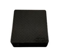 Boîtier de protection console de jeux pour Anbernic RG ROTATE Étui de protection magnétique pour console de jeux portable, résistant aux rayures et aux chocs, Noir translucide