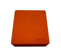 Boîtier de protection console de jeux pour Anbernic RG ROTATE Étui de protection magnétique pour console de jeux portable, résistant aux rayures et aux chocs, Orange