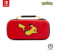 Boîtier de protection de PowerA pour Nintendo Switch (modèle OLED) - Saut de Pikachu, Coque de protection, Sac de jeu, Sac de console, Accessoires, Rangement, Sous licence officielle