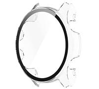 Boîtier de protection d'écran compatible avec Garmin Forerunner 255 pour coque couverture complète film trempé monobloc F