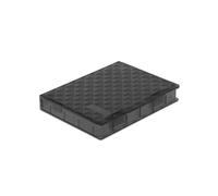 Boîtier de Protection DeLOCK 18368 pour HDD/SSD 2.5" Plastique Gris 80x105x15mm avec Accès SATA Intégré - Support 1 Disque, Fabrication Chine