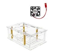 Boîtier de Protection en Acrylique, Shell Fan, B | pour l ' amélioration de la carte de développement avec un ventilateur de refroidissement et un dissipateur thermique