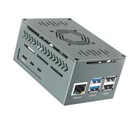 Boîtier de protection en aluminium avec ventilateur de régulation de la température et dissipateurs thermiques en métal Carte adaptateur d'ordinateur de refroidissement en option