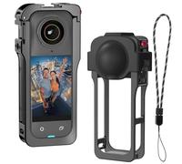 Boîtier de protection en métal pour accessoires Insta360 X5, cadre multifonction Insta360 X5, cadre en aluminium robuste, interface double magnétique à libération rapide latérale et inférieure
