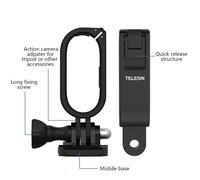 Boîtier de protection en plastique pour cadre de caméra TELESIN IS-CFR-002 avec vis de fixation de base, compatible avec Insta360 GO2