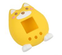 Boîtier de protection en silicone compatible avec Tamagotchi Paradise avec épaisseur uniforme et positionnement précis de l'ouverture (jaune)