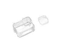 Boîtier de Protection en TPU Noir et Blanc Compatible avec GoPro Hero 9/10/11/12/13 + Capuchon d'objectif