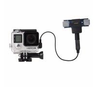 Boîtier de protection étanche 2 en 1 boîtier de plongée + Mini micro micro stéréo externe avec câble pour GoPro HERO 4/3 +/3