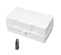 Boîtier De Protection For Chargeurs,Boîtier De Rangement For Multiprises D'extérieur,Étanche Et Anti-poussière,Adapté Aux Jardins Et Aux Chantiers De Construction(White,S)