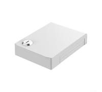 Boîtier de protection pour climatisation centrale - Boîte de protection verrouillable en acrylique résistant aux intempéries pour thermostat de sécurité - 132 x 94 mm (blanc)
