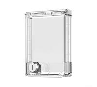 Boîtier de protection pour climatisation centrale - Boîte de protection verrouillable en acrylique résistant aux intempéries pour thermostat de sécurité - 132 x 94 mm (transparent)